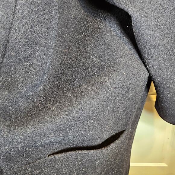 Vintage Pendleton Womens Size 8 Navy Tan Full Zip Jacket Coat 100% Wool USA - Picture 5 of 12